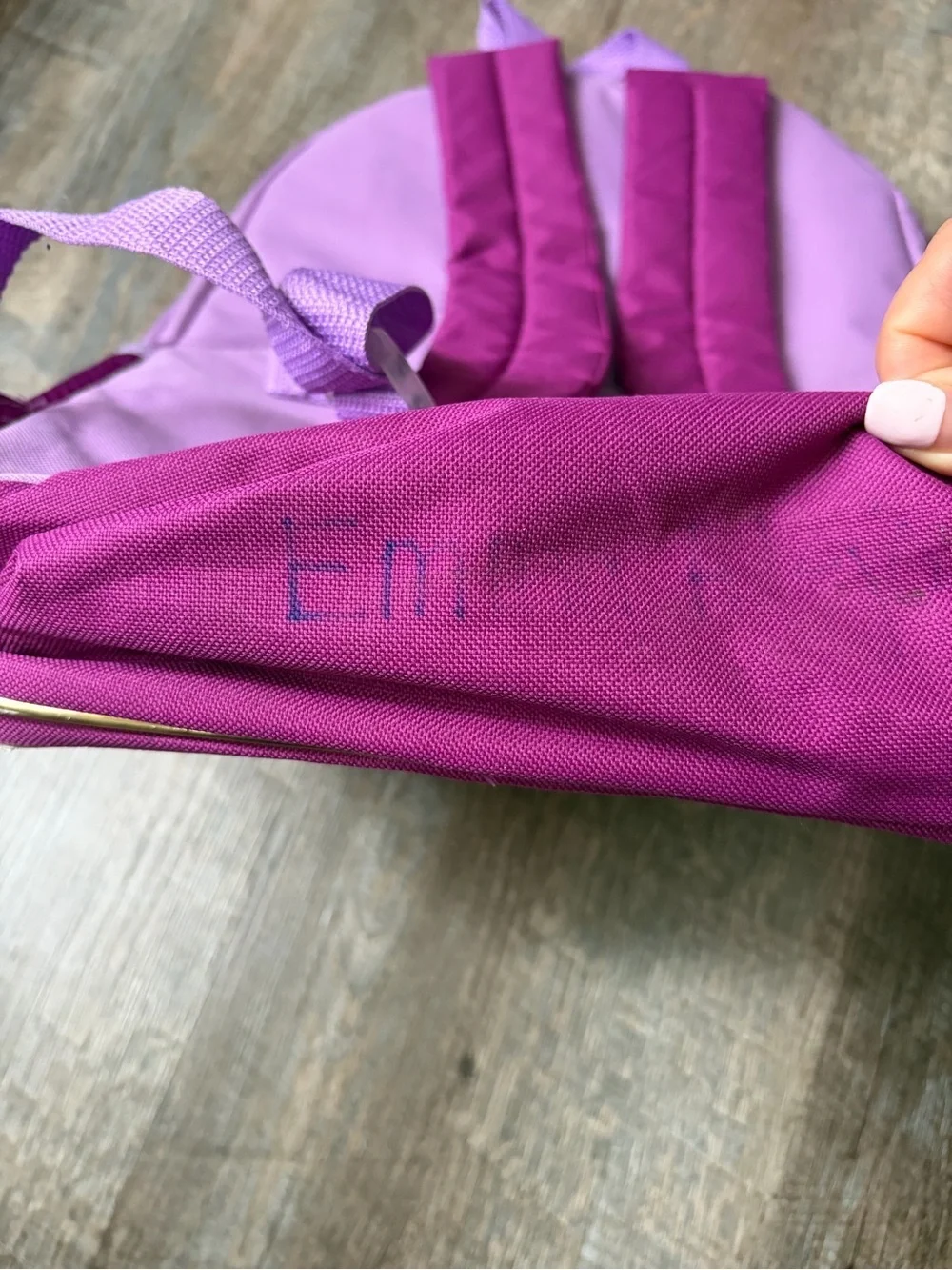 Disney Purple & Pink Anna and Elsa Holographic Backpack